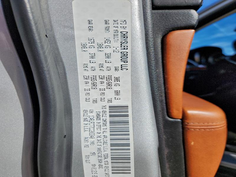 95171245 :رقم المزاد ، 1C4RJFCT7CC203340 vin ، 2012 Jeep Grand Cherokee مزاد بيع