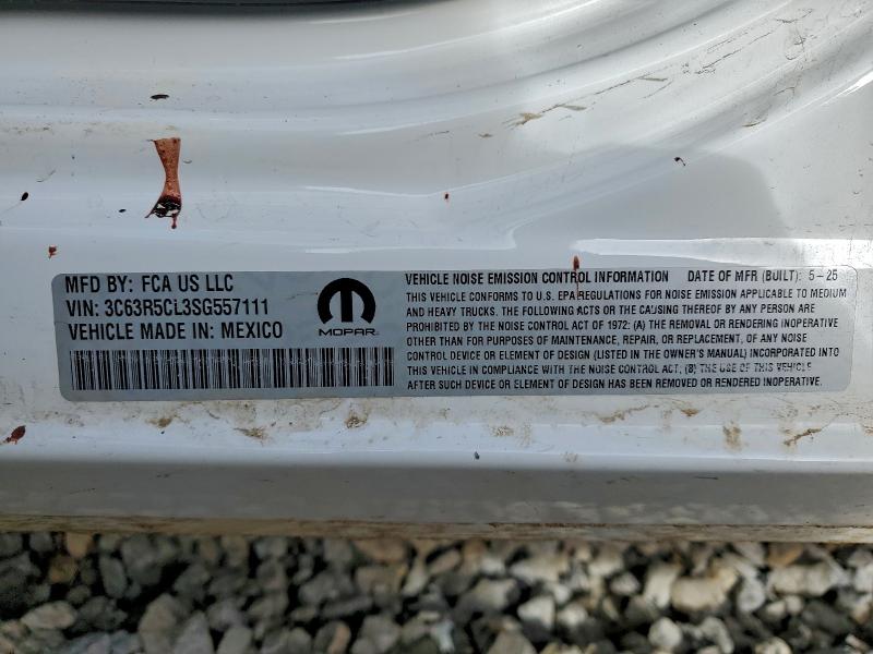 Продаж на аукціоні авто 2025 Ram 2500, vin: 3C63R5CL3SG557111, номер лоту: 96138215