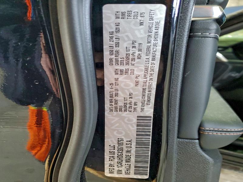 2025 Jeep Grand Cher მანქანა იყიდება აუქციონზე, vin: 1C4RJHDGXS8718797, აუქციონის ნომერი: 97343225