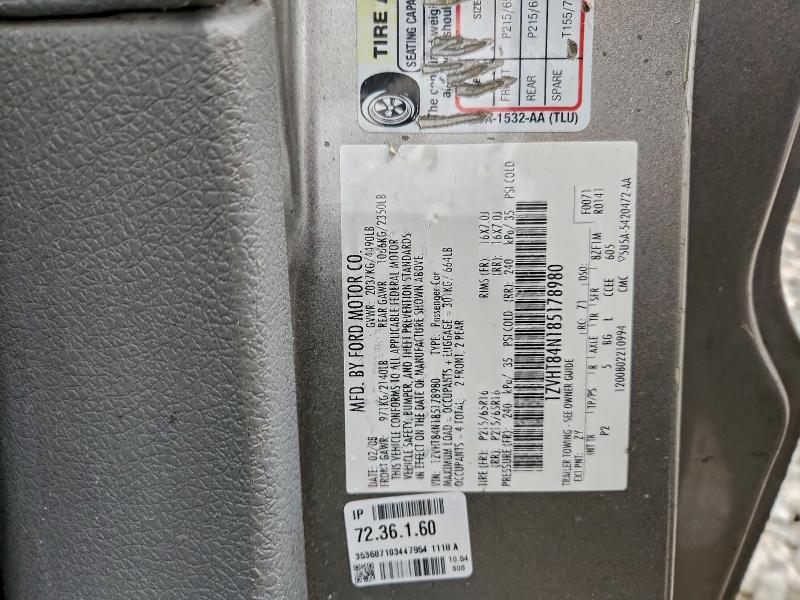 Продажа на аукционе авто 2008 Ford Mustang, vin: 1ZVHT84N185178980, номер лота: 96986095