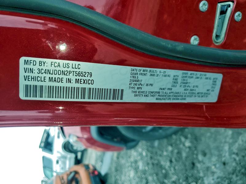Продажа на аукционе авто 2023 Jeep Compass, vin: 3C4NJDDN2PT565279, номер лота: 97771795