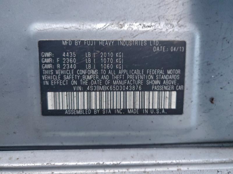 Продажа на аукционе авто 2013 Subaru Legacy, vin: 4S3BMBK65D3043876, номер лота: 96320225