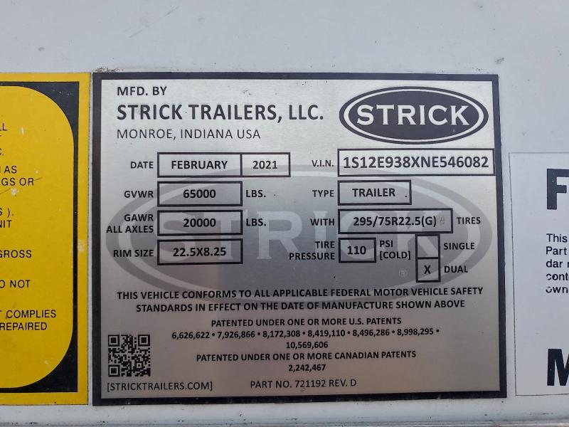 Продажа на аукционе авто 2022 Strick Unknown, vin: 1S12E938XNE546082, номер лота: 93048395