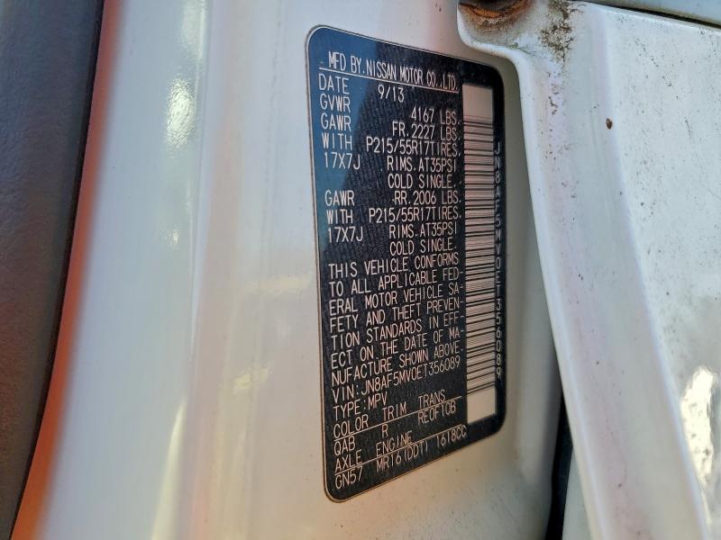 Aukcja sprzedaży 2014 Nissan Juke S, vin: JN8AF5MV0ET356089, numer aukcji: 96505485