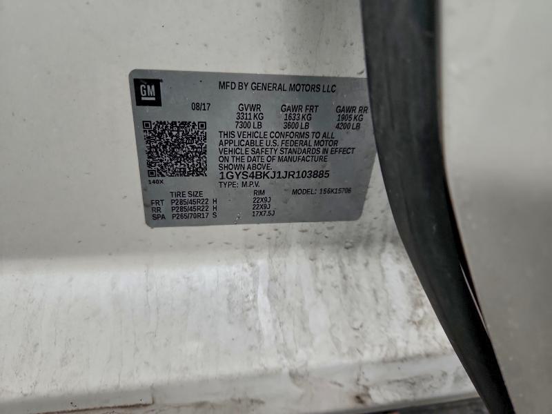 Продажа на аукционе авто 2018 Cadillac Escalade, vin: 1GYS4BKJ1JR103885, номер лота: 96981825