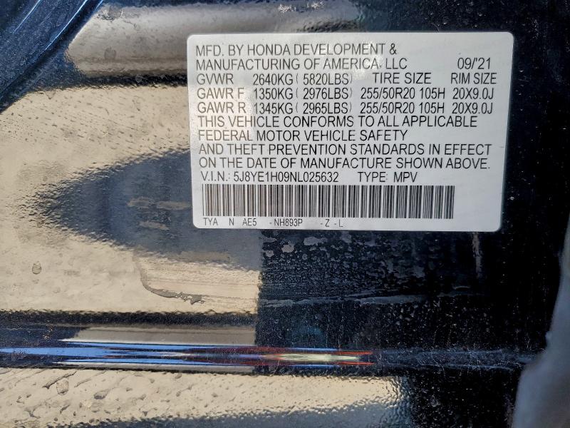 Продаж на аукціоні авто 2022 Acura Mdx A-spec, vin: 5J8YE1H09NL025632, номер лоту: 97918385