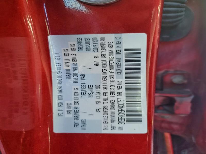 2024 Mazda 3 მანქანა იყიდება აუქციონზე, vin: 3MZBPACM9RM400767, აუქციონის ნომერი: 95655695