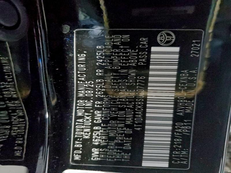 97929805 :رقم المزاد ، 4T1DAACK8SU207776 vin ، 2025 Toyota Camry مزاد بيع