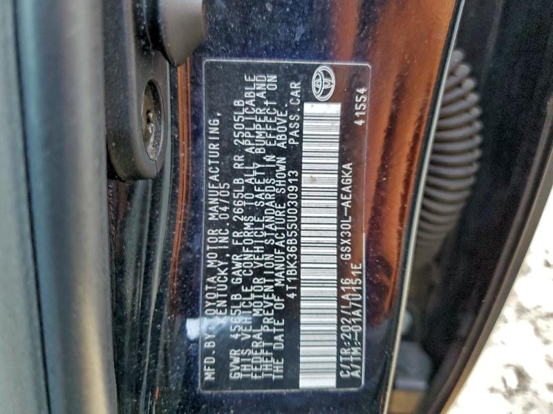 Aukcja sprzedaży 2005 Toyota Avalon, vin: 4T1BK36B55U030913, numer aukcji: 97131625