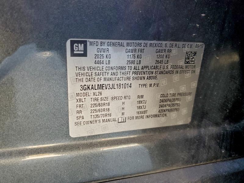Продаж на аукціоні авто 2018 Gmc Terrain, vin: 3GKALMEV3JL181014, номер лоту: 48569166