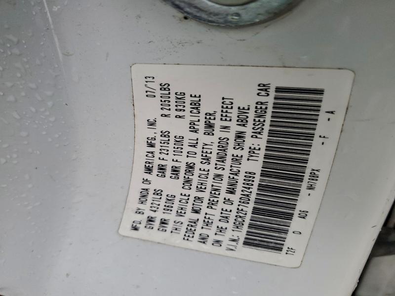 Продаж на аукціоні авто 2013 Honda Accord Ex, vin: 1HGCR2F76DA248998, номер лоту: 97934255