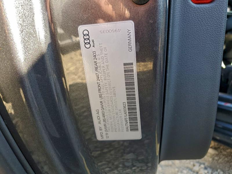 Aukcja sprzedaży 2020 Audi A5, vin: WAUTNAF51LA003623, numer aukcji: 96392845