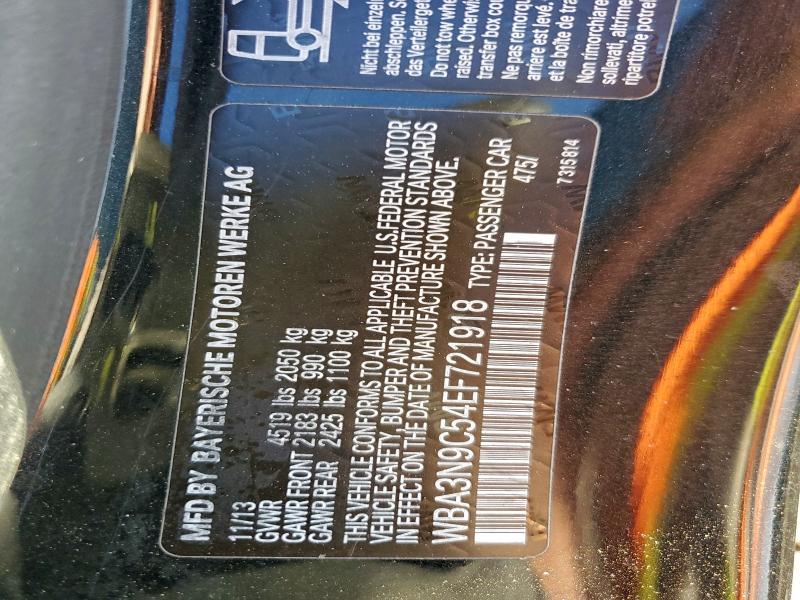 97422665 :رقم المزاد ، WBA3N9C54EF721918 vin ، 2014 Bmw 428 Xi مزاد بيع