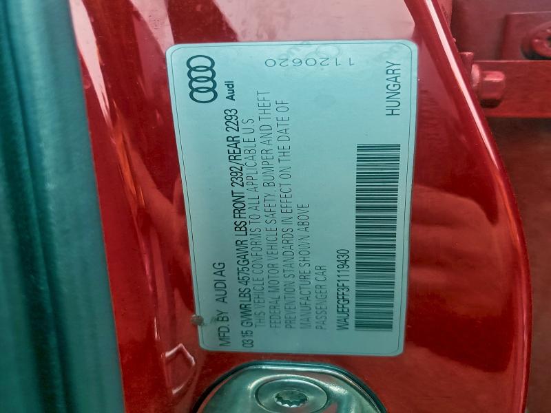 Продаж на аукціоні авто 2015 Audi A3 Premium, vin: WAUEFGFF3F1119430, номер лоту: 97869435