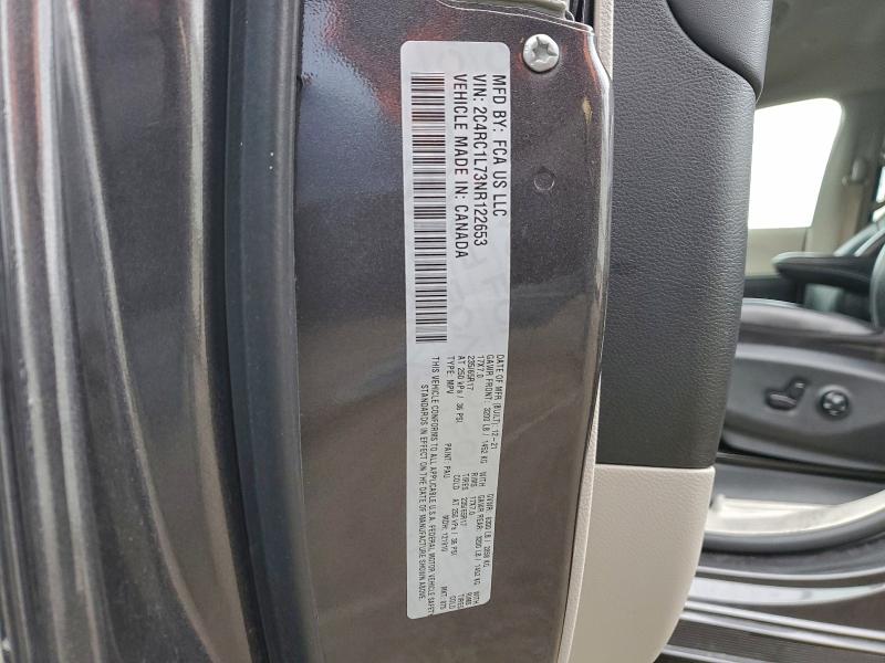 Продажа на аукционе авто 2022 Chrysler Pacifica, vin: 2C4RC1L73NR122653, номер лота: 94271905