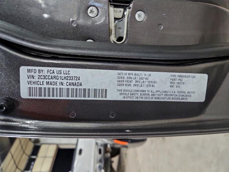 Auction sale of the 2020 Chrysler 300 Tourin, vin: 2C3CCARG1LH233724, lot number: 97851855