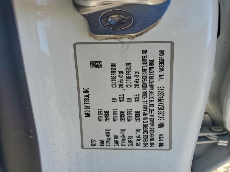 Продаж на аукціоні авто 2023 Tesla Model 3, vin: 5YJ3E1EAXPF436176, номер лоту: 97567165