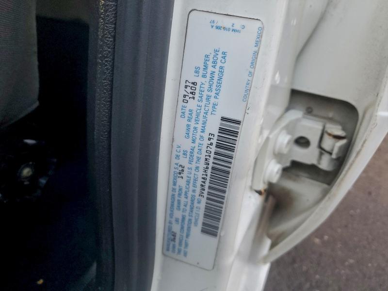 94967925 :رقم المزاد ، 3VWRA81H6WM107693 vin ، 1998 Volkswagen Jetta Gl مزاد بيع