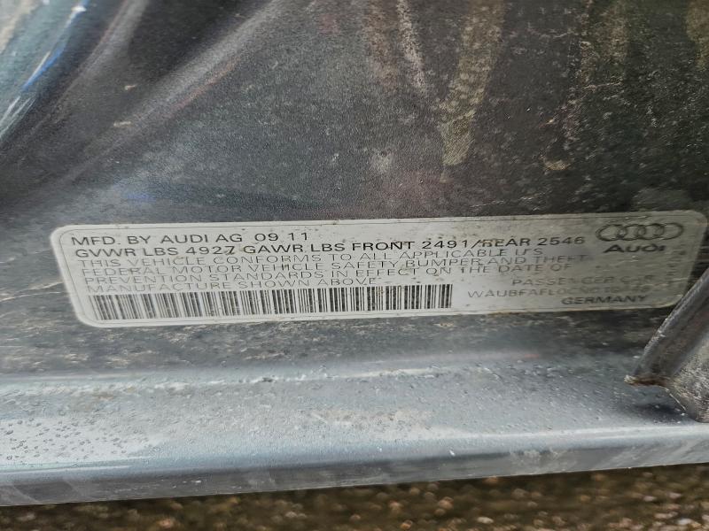 2012 Audi A4 მანქანა იყიდება აუქციონზე, vin: WAUBFAFL0CN010448, აუქციონის ნომერი: 95751775