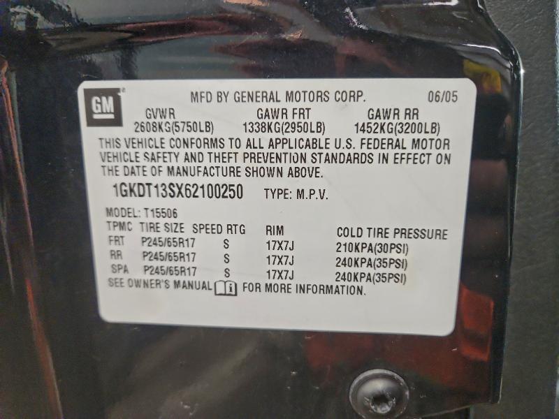 Продаж на аукціоні авто 2006 Gmc Envoy, vin: 1GKDT13SX62100250, номер лоту: 97323105