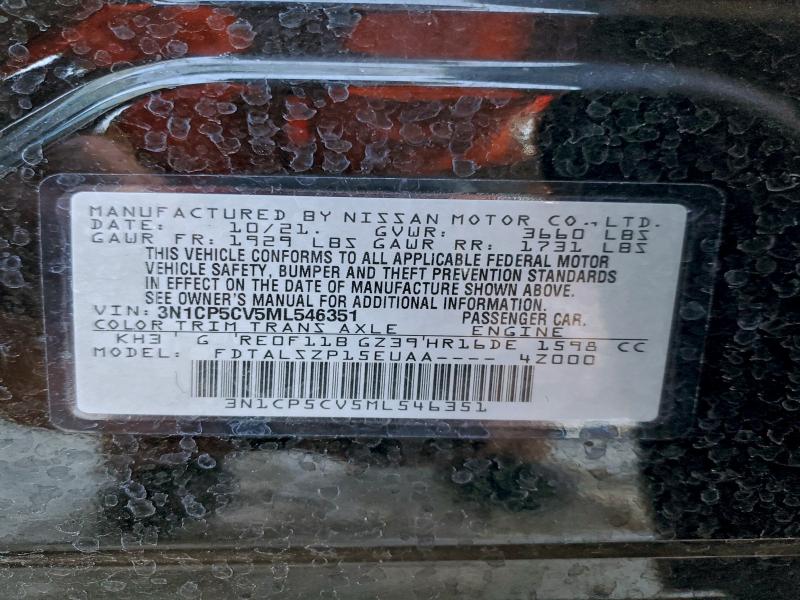 Aukcja sprzedaży 2021 Nissan Kicks, vin: 3N1CP5CV5ML546351, numer aukcji: 97384515