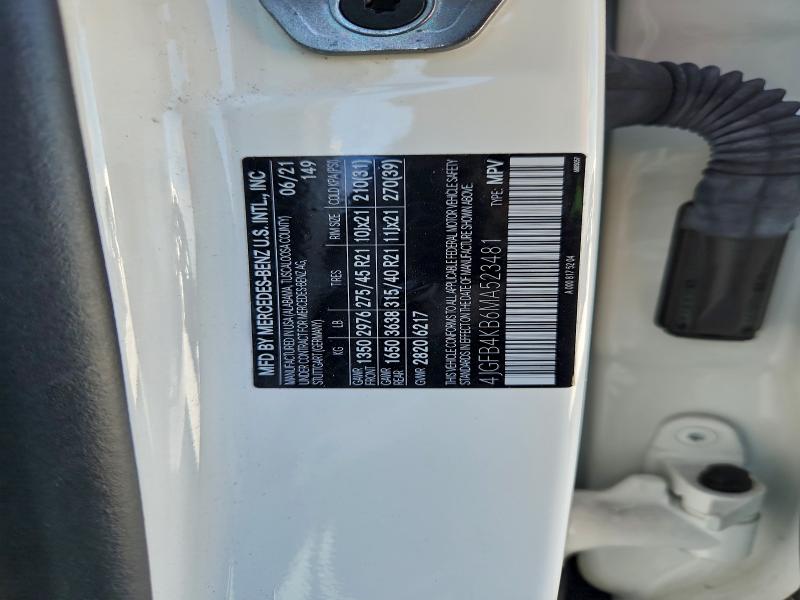 Продаж на аукціоні авто 2021 Mercedes-benz Gle, vin: 4JGFB4KB6MA523481, номер лоту: 97954325