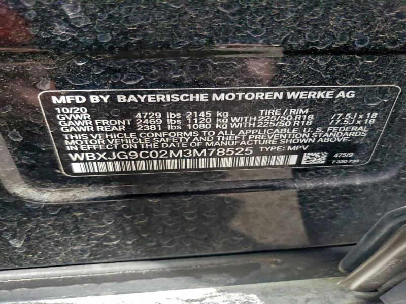 Aukcja sprzedaży 2021 Bmw X1, vin: WBXJG9C02M3M78525, numer aukcji: 96286915