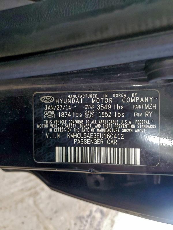 Продажа на аукционе авто 2014 Hyundai Accent Gls, vin: KMHCU5AE3EU160412, номер лота: 98771105