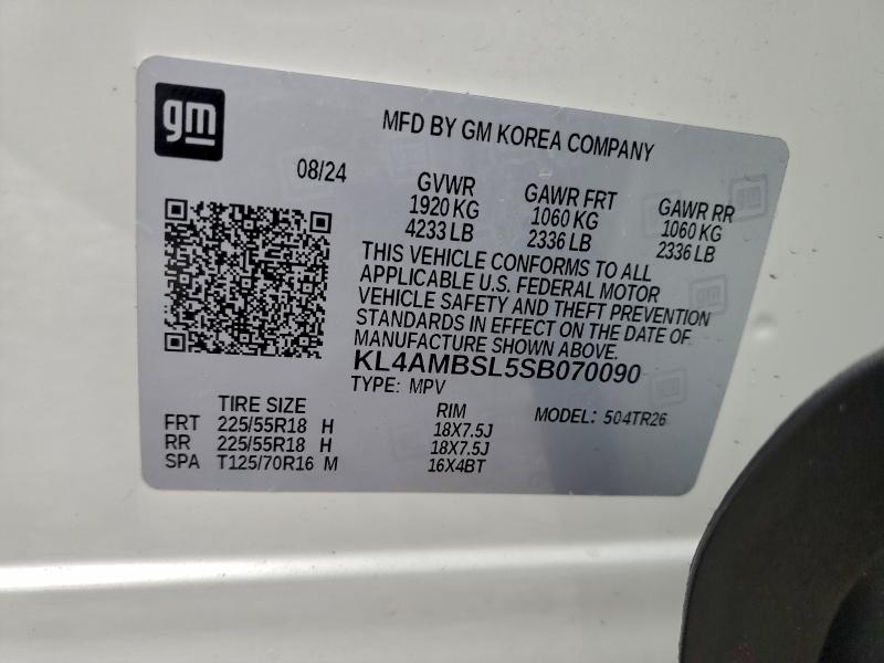 2025 Buick Encore Gx მანქანა იყიდება აუქციონზე, vin: KL4AMBSL5SB070090, აუქციონის ნომერი: 97769675