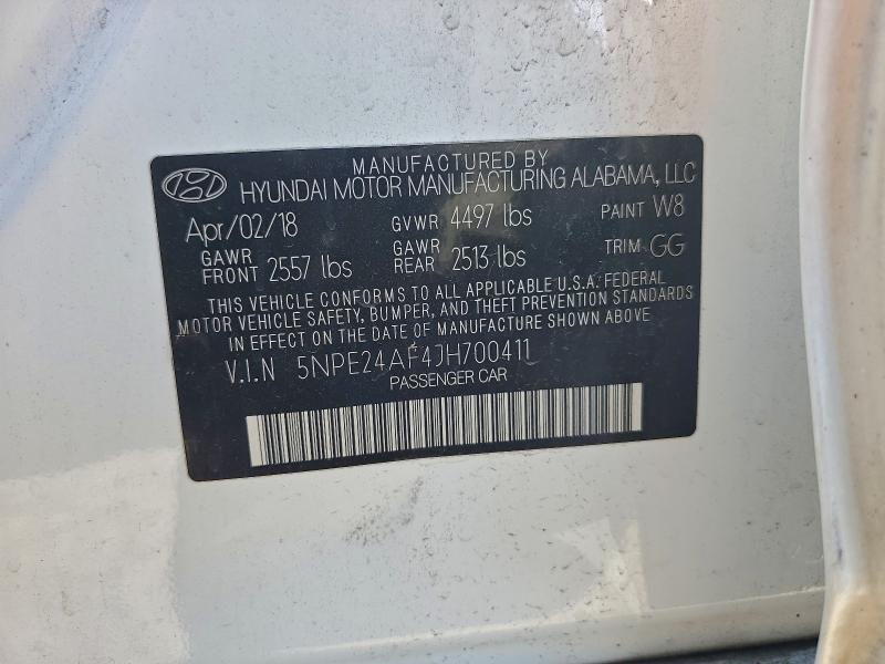 Продажа на аукционе авто 2018 Hyundai Sonata, vin: 5NPE24AF4JH700411, номер лота: 95486955