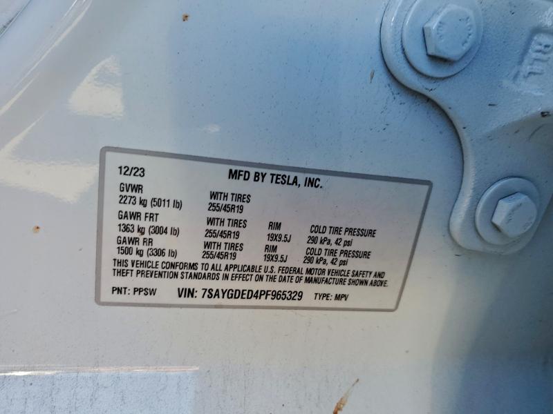 Продаж на аукціоні авто 2023 Tesla Model Y, vin: 7SAYGDED4PF965329, номер лоту: 97020185