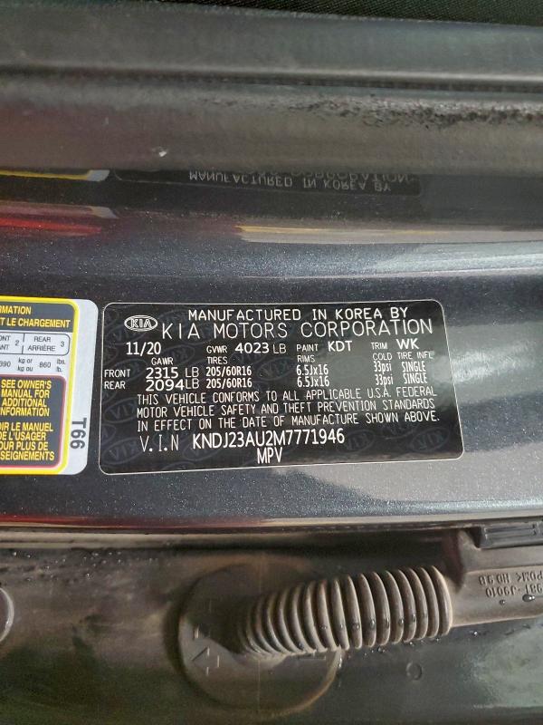 Aukcja sprzedaży 2021 Kia Soul, vin: KNDJ23AU2M7771946, numer aukcji: 95962935
