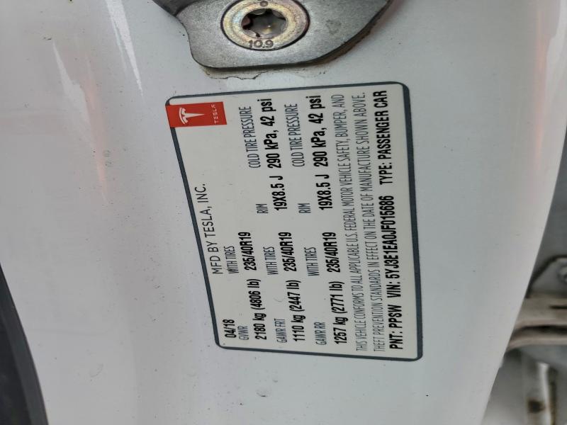 Aukcja sprzedaży 2018 Tesla Model 3, vin: 5YJ3E1EA0JF015686, numer aukcji: 95513985