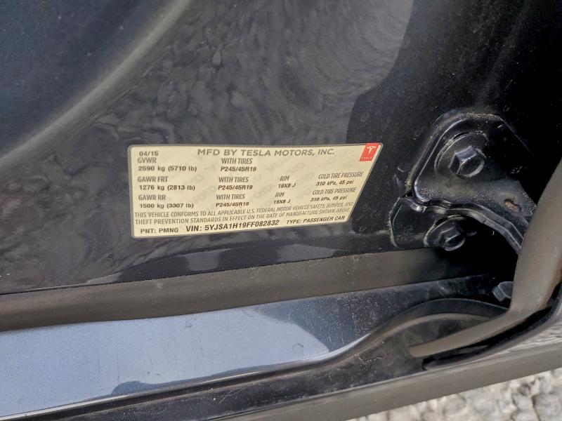 Продаж на аукціоні авто 2015 Tesla Model S 85, vin: 5YJSA1H19FF082832, номер лоту: 94877845