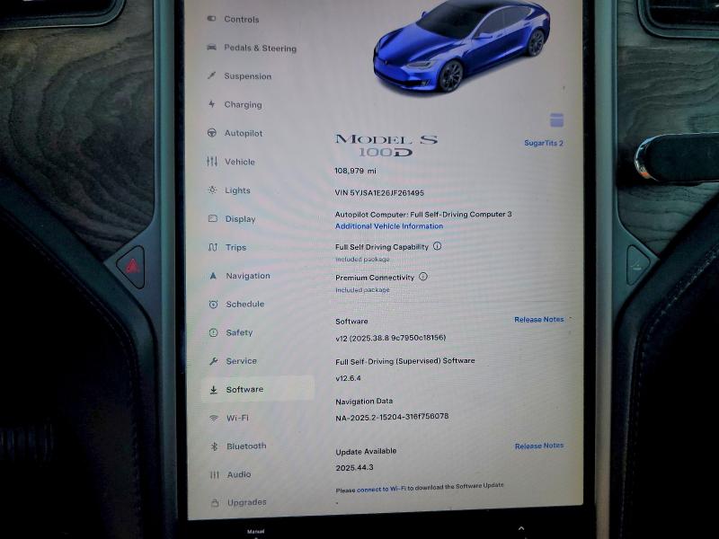 Продажа на аукционе авто 2018 Tesla Model S, vin: 5YJSA1E26JF261495, номер лота: 96001875
