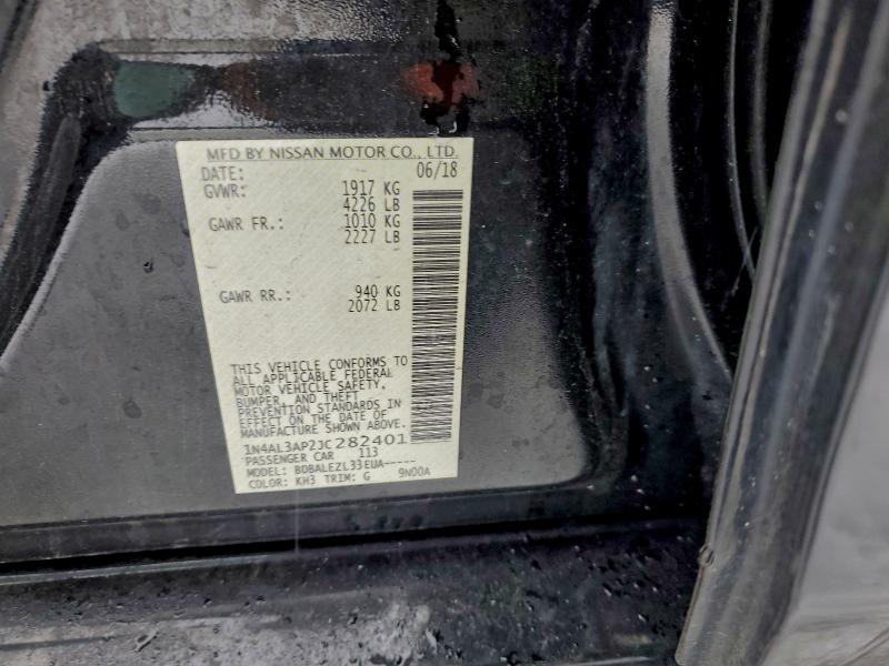 Aukcja sprzedaży 2018 Nissan Altima, vin: 1N4AL3AP2JC282401, numer aukcji: 96151385
