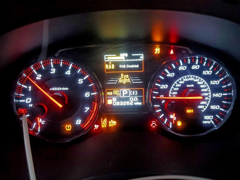 Aukcja sprzedaży 2019 Subaru Wrx, vin: JF1VA1P68K8803152, numer aukcji: 95998425