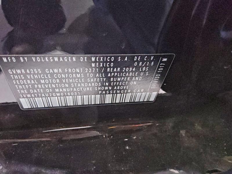 Продажа на аукционе авто 2016 Volkswagen Gti, vin: 3VW4T7AU2GM016031, номер лота: 96931385