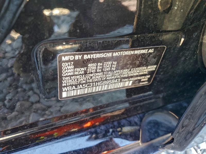 Продаж на аукціоні авто 2017 Bmw 530 I, vin: WBAJA5C31HG895843, номер лоту: 96305915