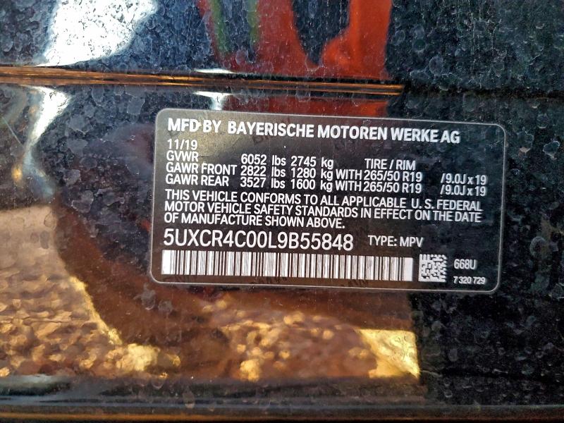 Продажа на аукционе авто 2020 Bmw X5, vin: 5UXCR4C00L9B55848, номер лота: 96163685