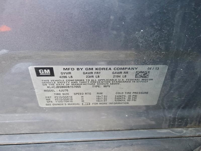 94689515 :رقم المزاد ، KL4CJBSB6DB157055 vin ، 2013 Buick Encore مزاد بيع