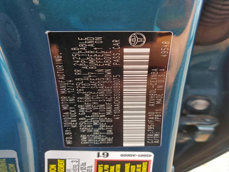 Продажа на аукционе авто 2025 Toyota Camry, vin: 4T1DAACK6SU099075, номер лота: 97808675
