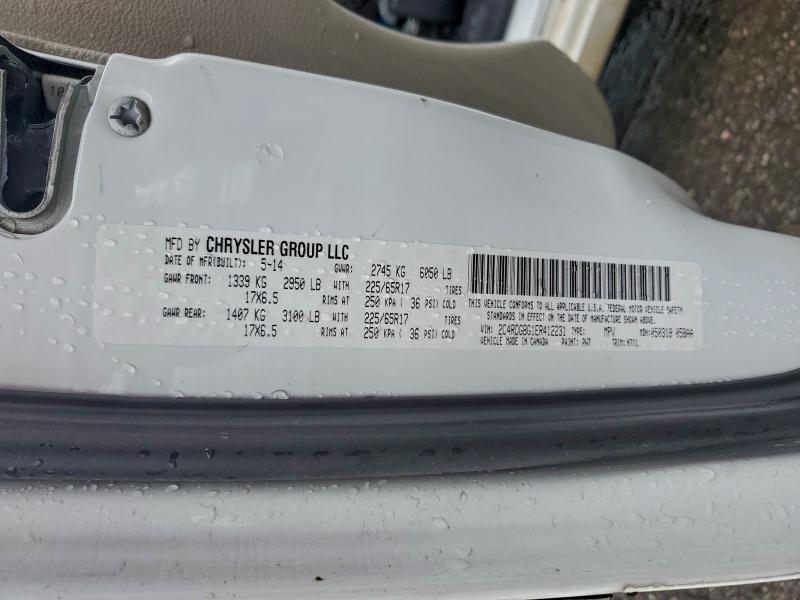 95456095 :رقم المزاد ، 2C4RDGBG1ER412231 vin ، 2014 Dodge Grand Caravan مزاد بيع