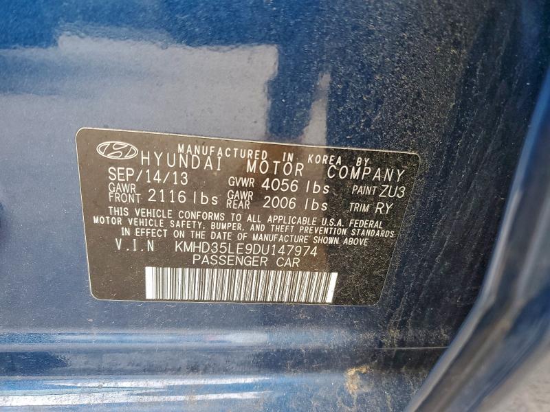 Продаж на аукціоні авто 2013 Hyundai Elantra Gt, vin: KMHD35LE9DU147974, номер лоту: 96469695