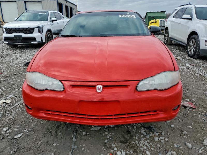 98060455 :رقم المزاد ، 2G1WX15K319292667 vin ، 2001 Chevrolet Montecarlo مزاد بيع