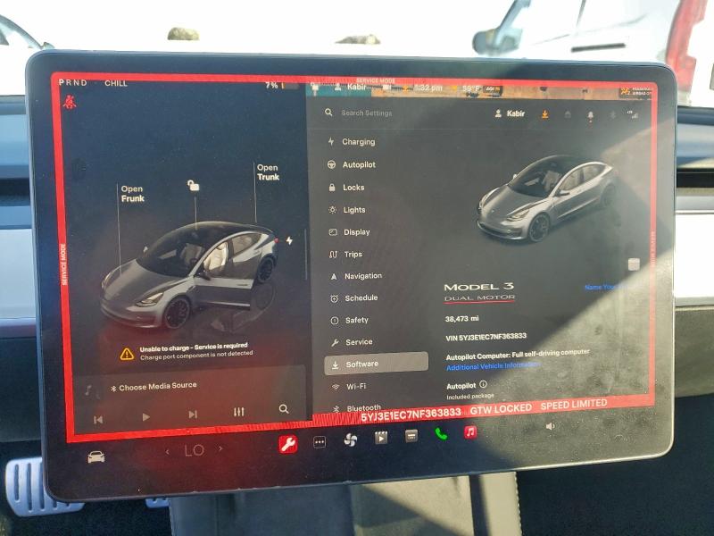 Продажа на аукционе авто 2022 Tesla Model 3, vin: 5YJ3E1EC7NF363833, номер лота: 95941895