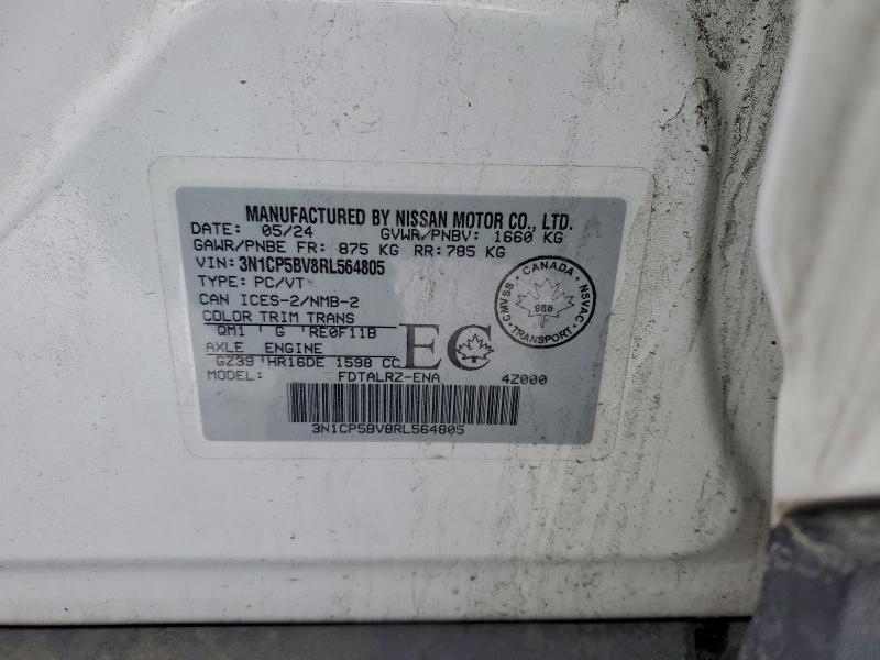Aukcja sprzedaży 2024 Nissan Kicks, vin: 3N1CP5BV8RL564805, numer aukcji: 93068185