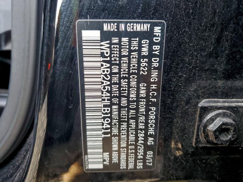 2017 Porsche Macan მანქანა იყიდება აუქციონზე, vin: WP1AB2A54HLB19411, აუქციონის ნომერი: 94458175