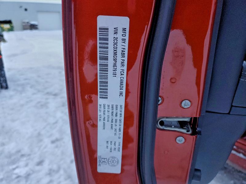 2023 Dodge Charger მანქანა იყიდება აუქციონზე, vin: 2C3CDXMG9PH679181, აუქციონის ნომერი: 93396005