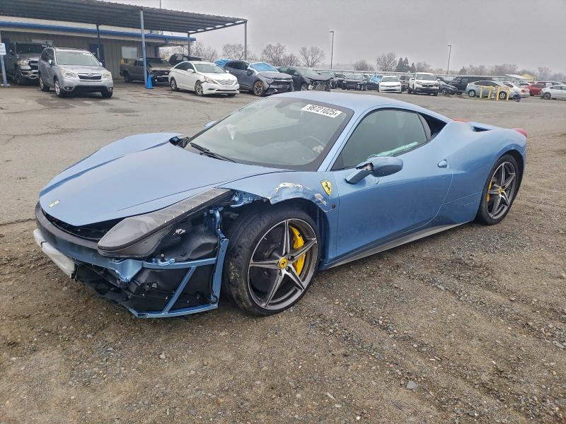 98721025 :رقم المزاد ، ZFF67NFA6C0182991 vin ، 2012 Ferrari 458 Italia مزاد بيع